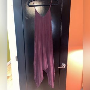 Silence and Noise soft plum jumpsuit from Urban Outfitters